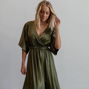 Baltic Born Savannah Print Kimono Maxi Dress, NWT